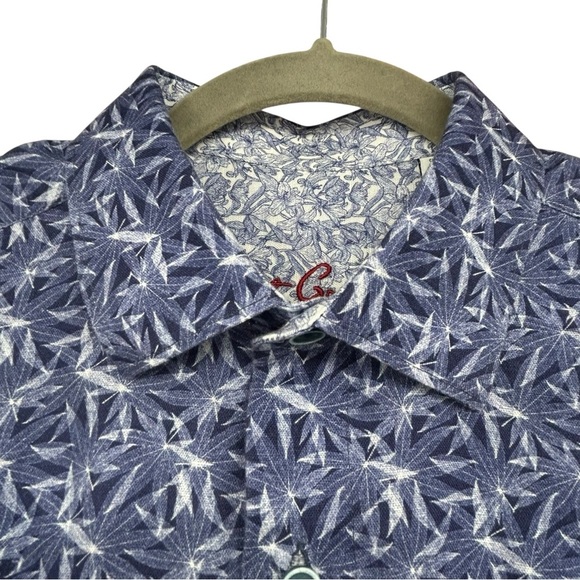 Robert Graham Ellicott Blue Abstract Print Button Down Shirt Men’s Small Cotton - Picture 11 of 16